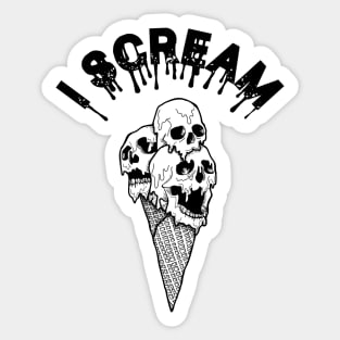 I Scream Sticker